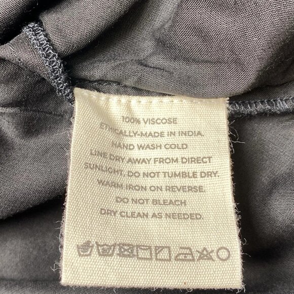 NEW LAUDE THE LABEL Women's 90s Maxi Slip Dress Black Size M Crepe Drape Strappy - Picture 2 of 8